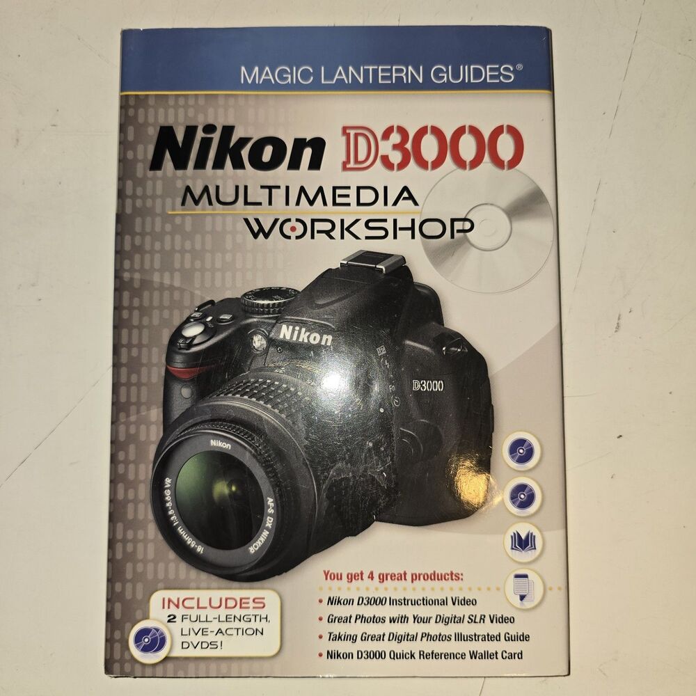 Magic Lantern Guides - Nikon D3000 Multimedia Workshop Lark With Dvds